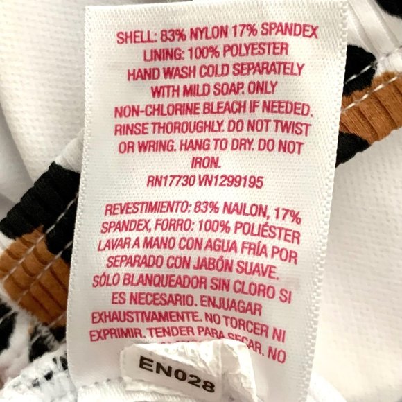 Xhilaration Juniors Animal Print Lightly Lined Bikini Top Bathing Swim XS L XL - Picture 9 of 13